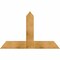 Ekena Millwork Portland Rough Sawn Timber Gable Bracket, Western Red Cedar, 48"W x 30"H x 4"D x 6"F, 15/12 Pitch GBW048X30X0406POR00RWR - alternate 1